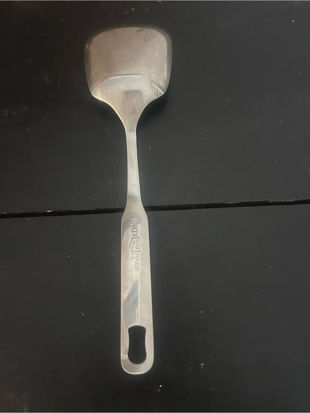 Vintage INOX Rostfrei Stainless Steel Utility Scoop Coffee Candy Flour Ice 9”